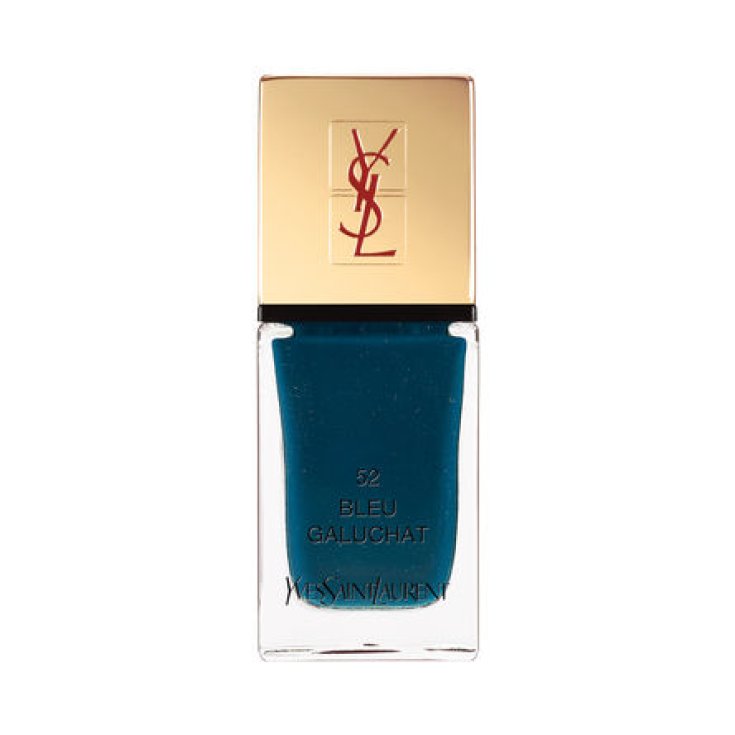 Yves Saint Laurent La Laque Couture Nail Polish Color 52 Blue Galuchat