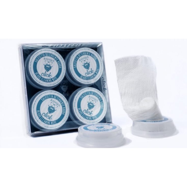 Hipsteria Wipes Click Disposable Beard Cleanser 4 Wipes Hipsteria Wipes Click Disposable Beard Cleanser 4 Wipes