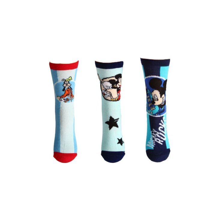Pack 3pcs short socks baby boy Disney Mickey 23-26