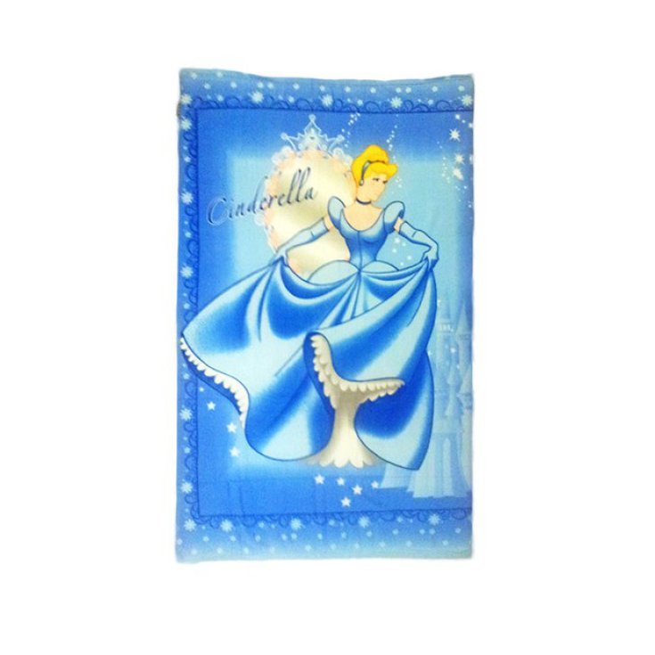 Plaid fleece blanket cover baby girl Disney Princesses YOU