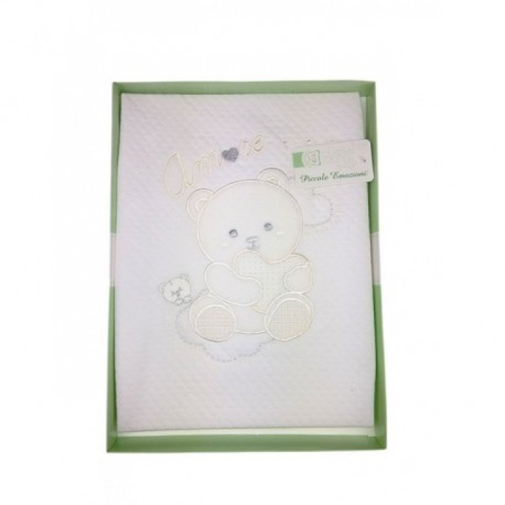 Blanket blanket cradle baby girl baby girl newborn teddy bear embroidery T&R cream TU