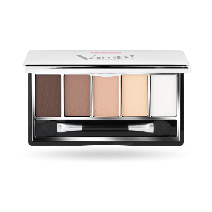 Pupa Vamp! Palette of 5 Compact Eyeshadows Pure Color Absolute Writing 001 Nude Matt