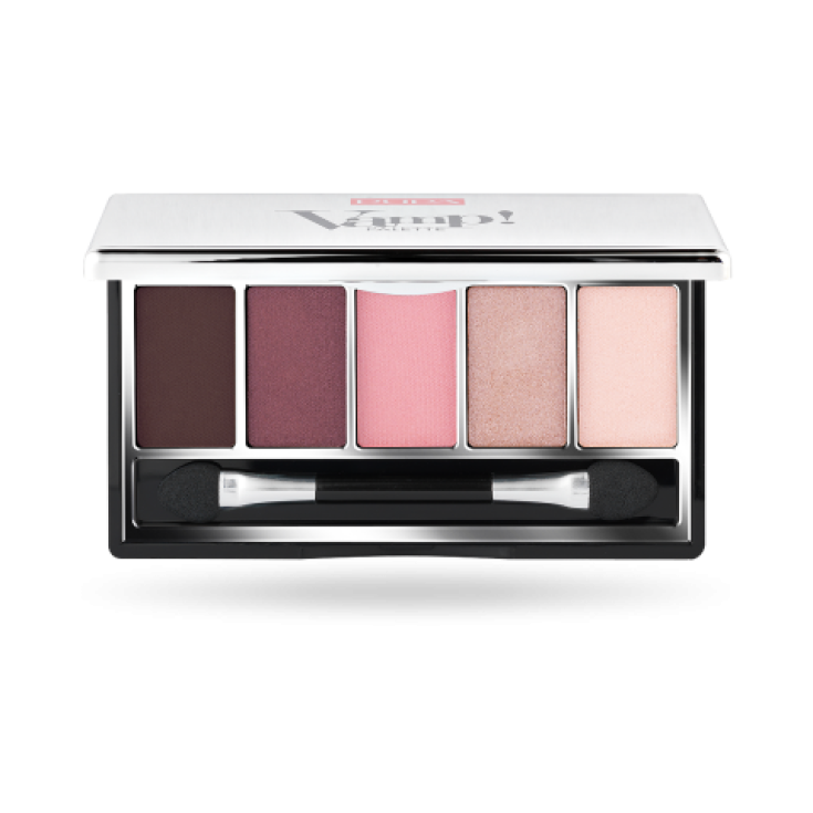 Pupa Vamp! Palette of 5 Compact Eyeshadows Pure Color Absolute Writing 007 Pink