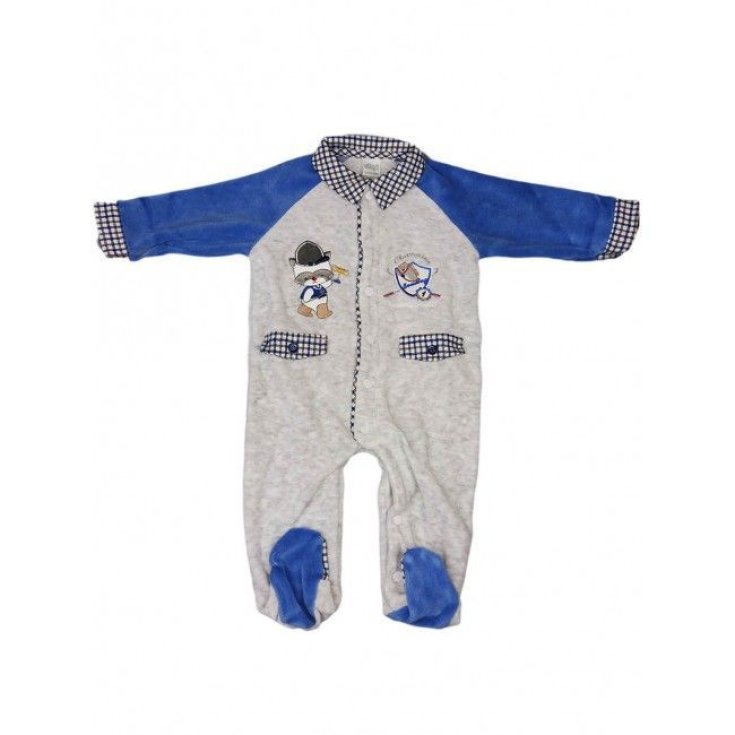 Jumpsuit chenille baby boy Ellepi gray 6 m