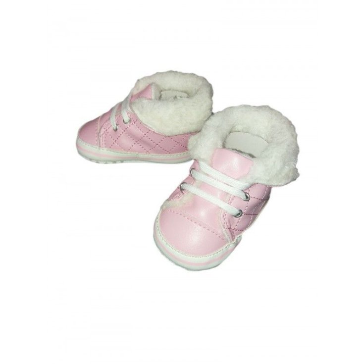 Pastel baby girl shoe boot pink 17