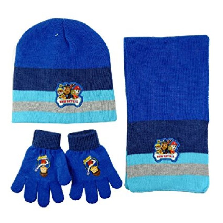 Set 3pcs hat hat scarf gloves child Paw Patrol bluette size 54