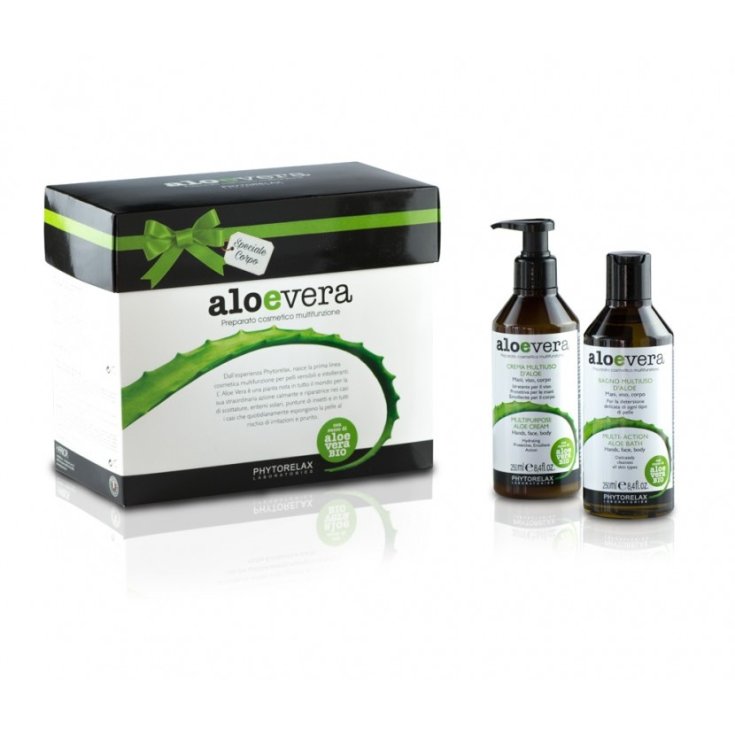 Phytorelax Aloevera 250ml Multipurpose Cream Box + 250ml Bath Gel