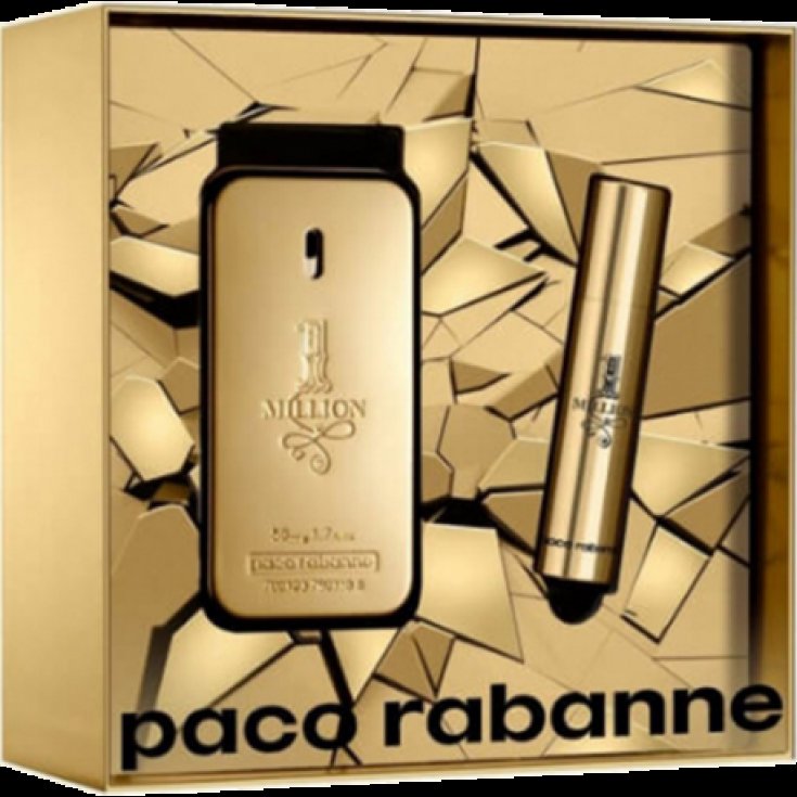 Paco Rabanne One Million Eau De Toilette 50ml + Travel Spray 10ml Paco Rabanne One Million Eau De Toilette 50ml + Travel Spray 10ml