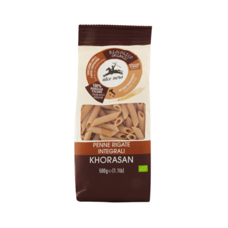 Whole Wheat Penne Rigate Of Organic Khorasan Wheat Alce Nero 500g