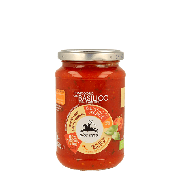 Alce Nero Organic Tomato With Basil 350g