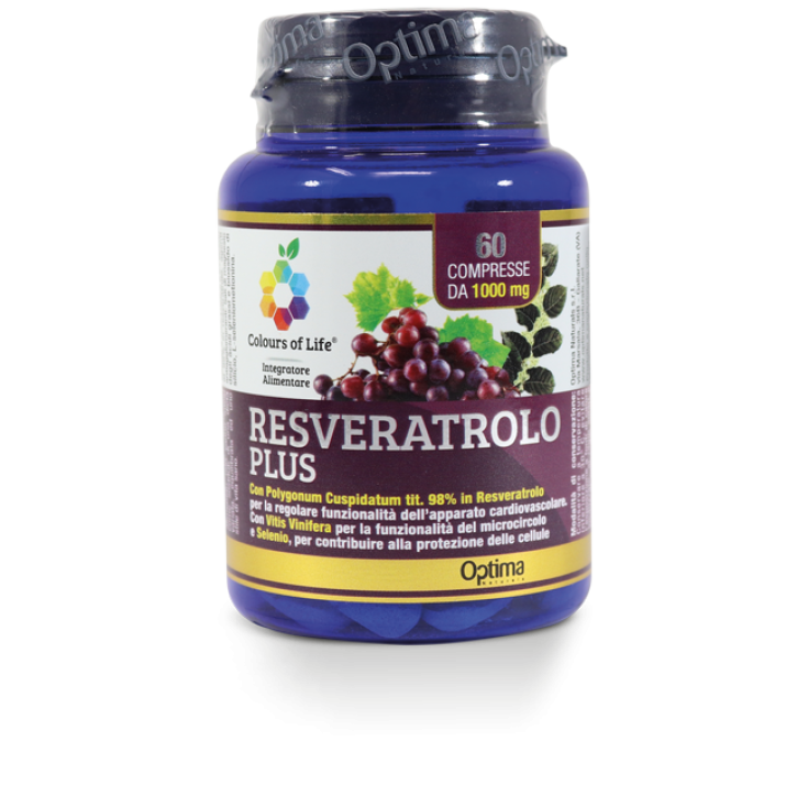 Resveratrol Plus Colors Of Life® Optima Naturals 60 Tablets