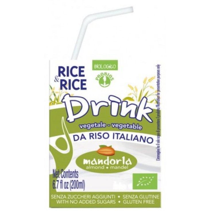 Rice & Rice Drink Probios Almond Rice Drink 200ml