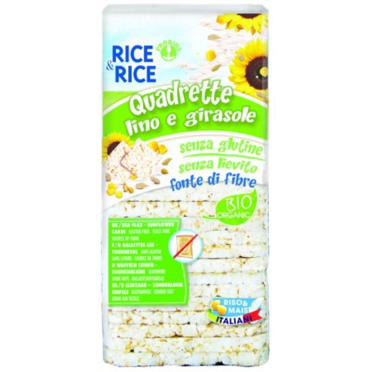 Rice & Rice Quadrette Linen And Sunflower Probios 130g