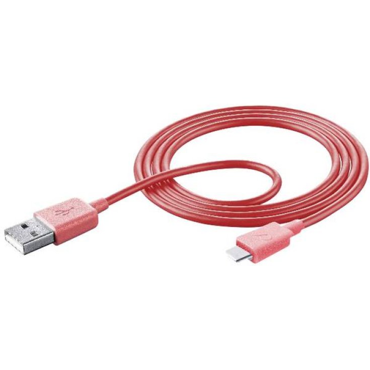 Smart USB 2.0 USB-C Cellularline 1 Pink Data Cable 1m