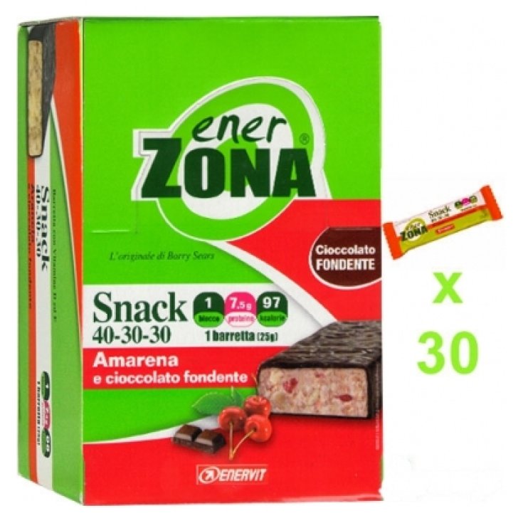 Snack 40-30-30® Cherry Enervit EnerZona® Balance 30 Bars Snack 40-30-30® Cherry Enervit EnerZona® Balance 30 Bars