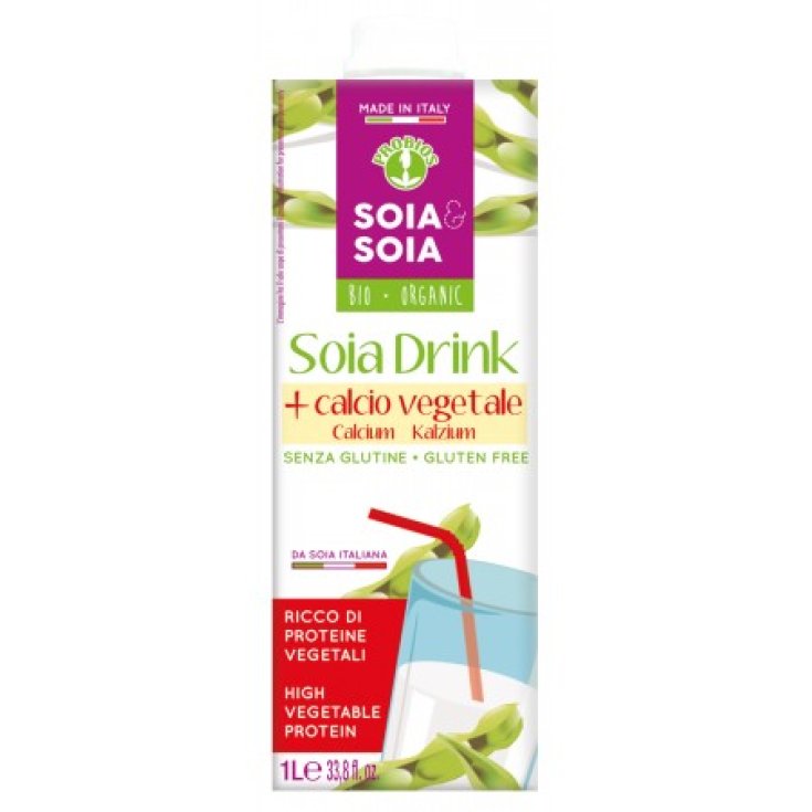 Soya & Soya Soy Drink Soya Drink With Vegetable Calcium Probios 1l