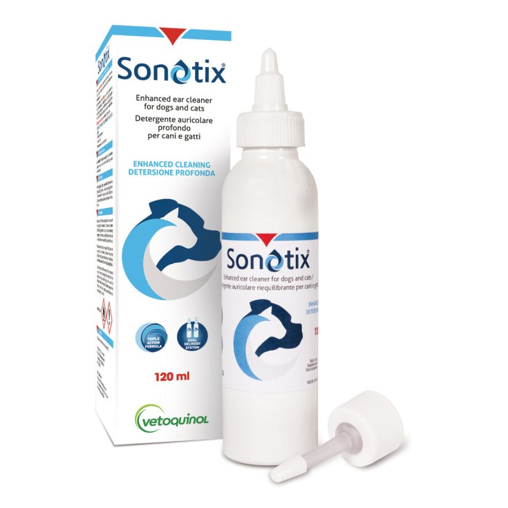 Sonotix® Ear Cleaner For Dogs And Cats Vétoquinol 120ml