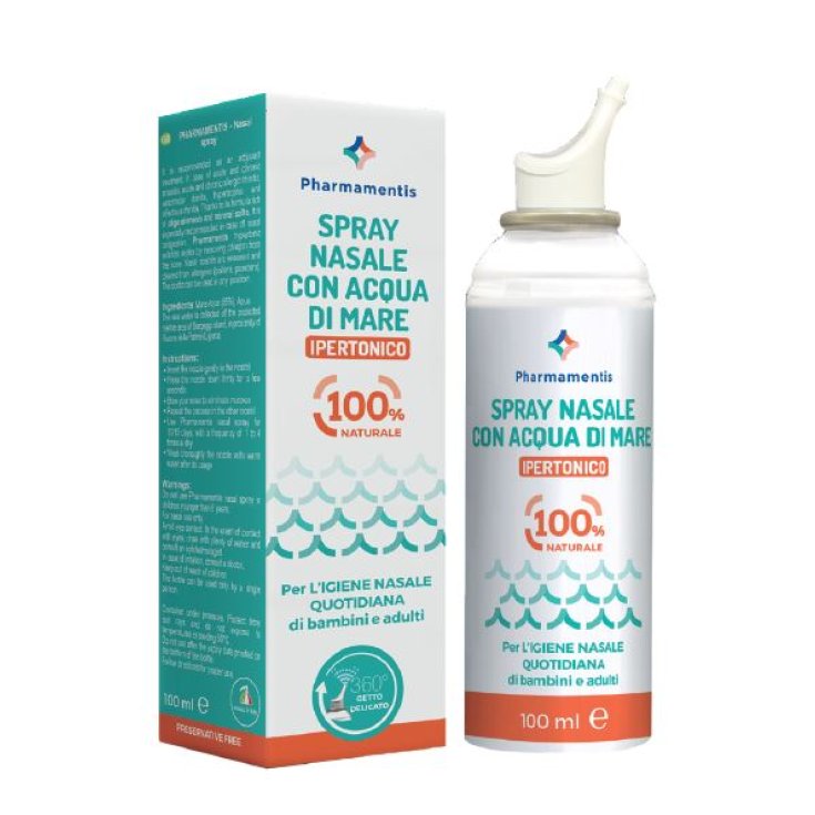 Nasal Spray With Hypertonic Seawater Pharmamentis 100ml