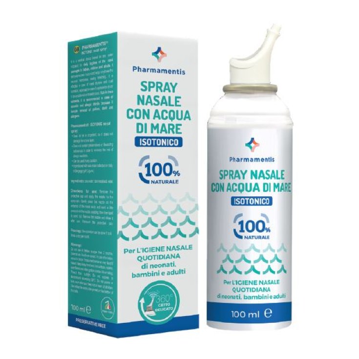 Nasal Spray With Isotonic Seawater Pharmamentis 100ml