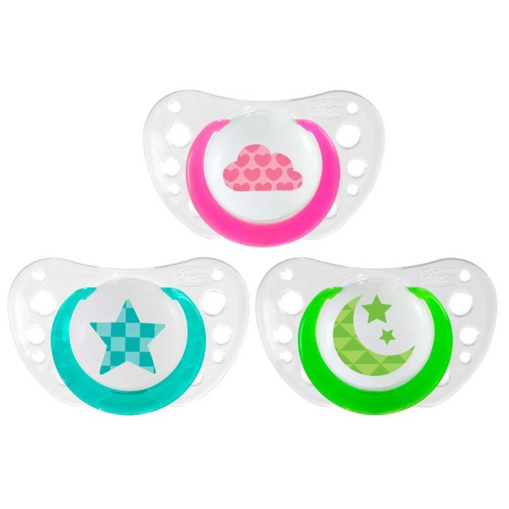 PhysioForma ™ Air 6-16m Soother In Lumi Chicco® Silicone 2 Pieces