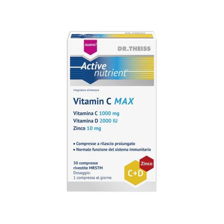 DR.THEISS Active Nutrient Vitamin C MAX Naturwaren 30 Tablets