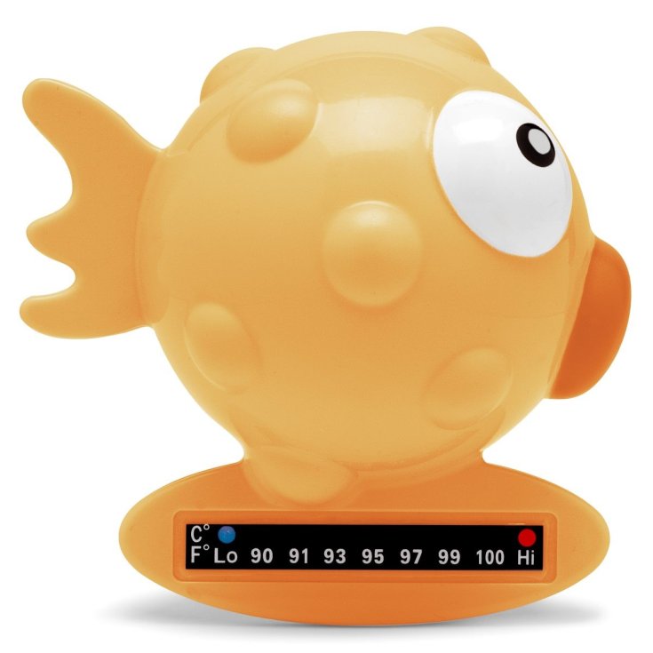 Chicco® Orange Puffer Fish Bath Thermometer