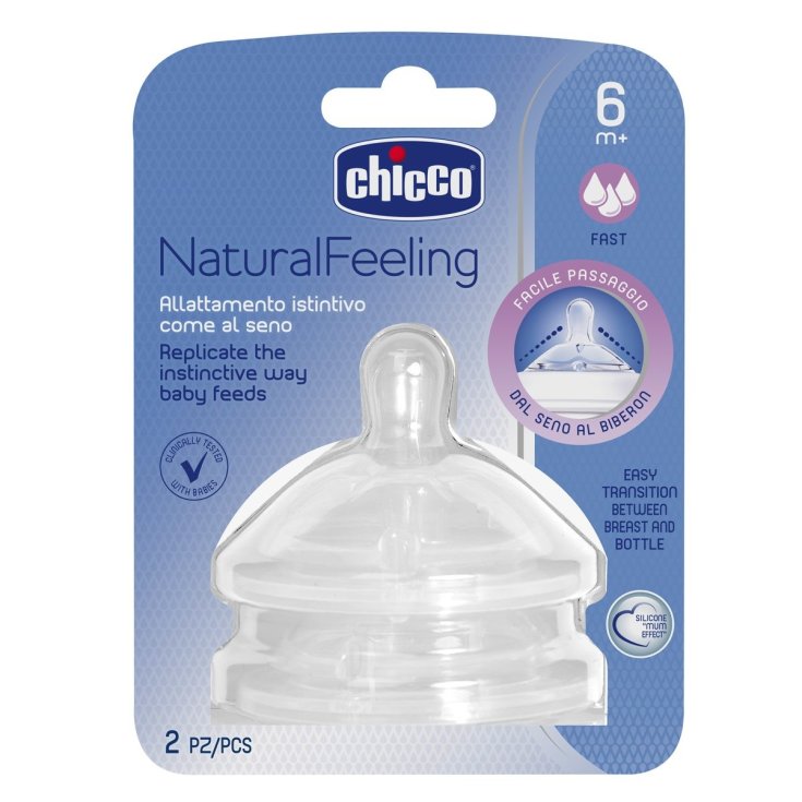 NaturalFeeling Teat 6m + (Fast Flow) Chicco® 2 Pieces