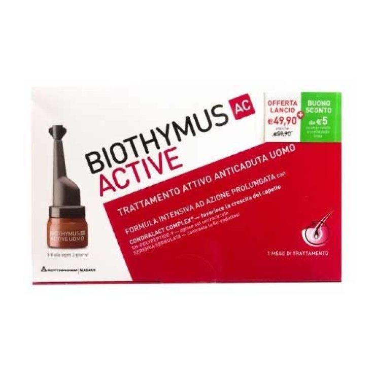 Anti-Hair Loss Treatment for Men Biothymus AC Active 10 Ampoules
