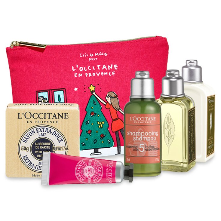 Cosmetic Bag Beauty Of Christmas In Provence L'Occitane 6 Pieces