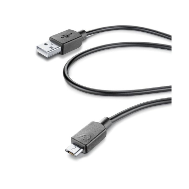 USB Cable Medium - Micro USB Black 0,6m 1 Cable
