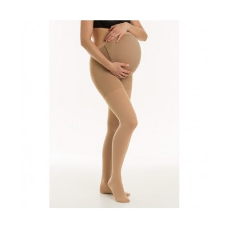 Varisan® Top K1 Short Closed Toe Pregnant Tights Beige Color Size 2 Cizeta