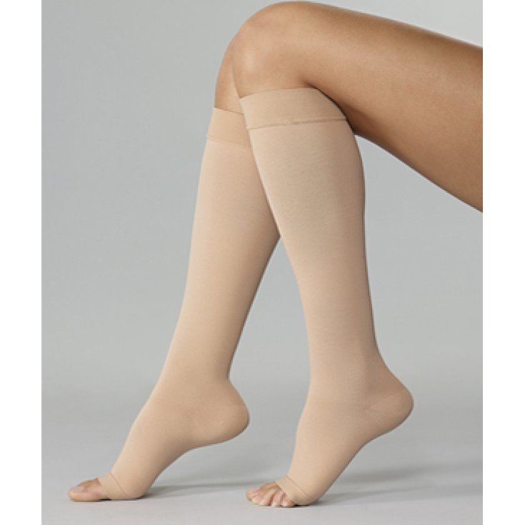 Varisan® Top K1 Knee-high Open Toe Short Beige 2 Cizeta