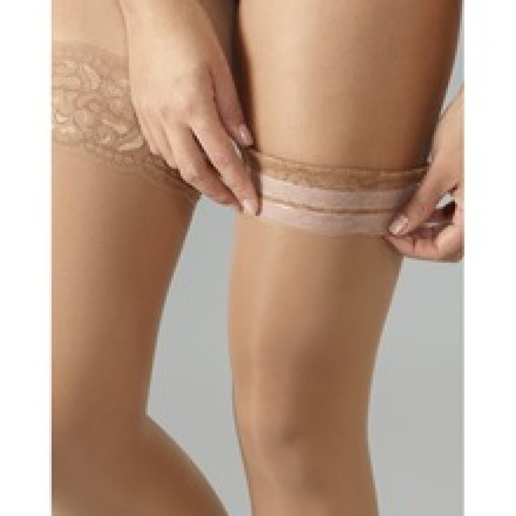 Viva 140Den Stay-up Stockings Black 4 Cizeta