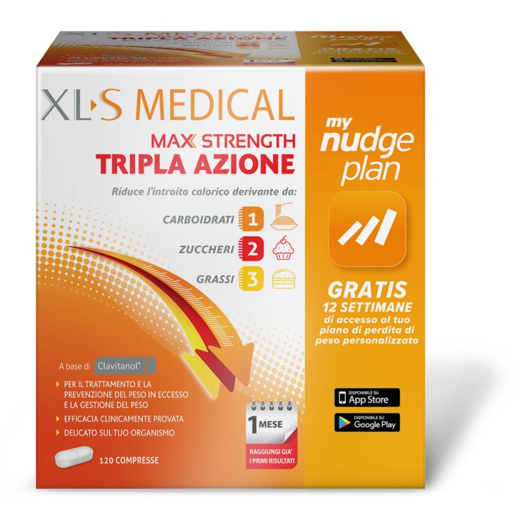 XLS Medical Max Strength Triple Action 120 Tablets