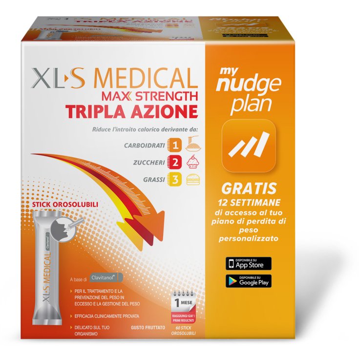 XLS Medical Max Strength Triple Action 60 Orosoluble Sticks