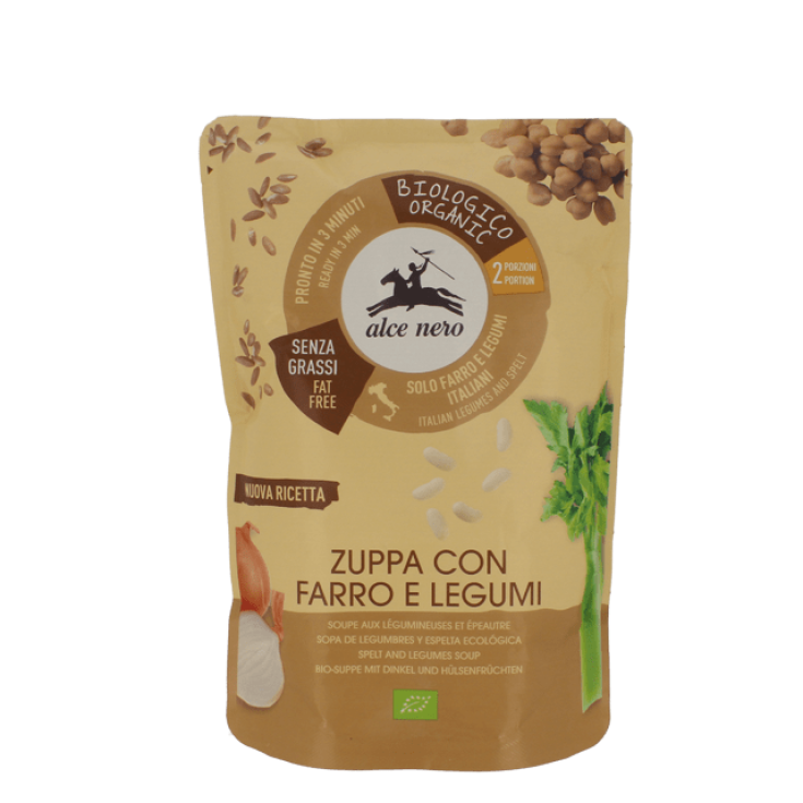 Alce Nero Organic Spelled And Legume Soup 500g