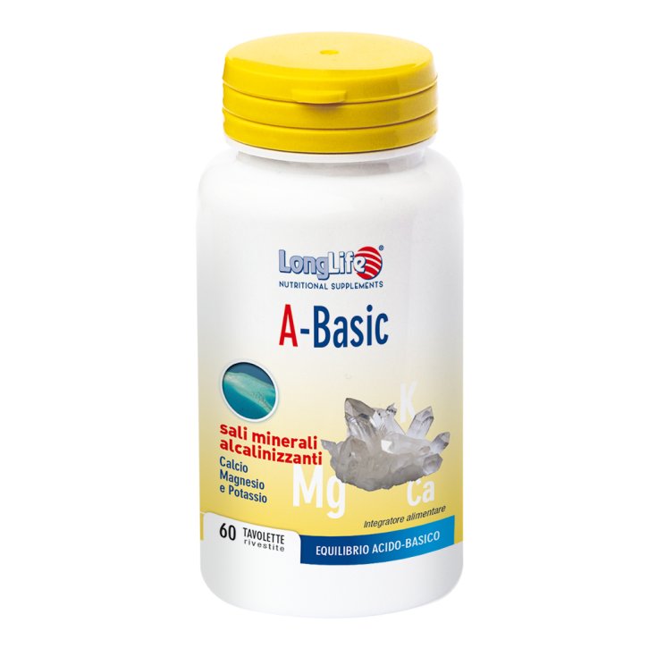 A-Basic LongLife Alkalizing Mineral Salts 60 Tablets