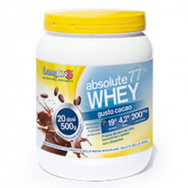 Absolute Whey 77% LongLife Cocoa Flavor 500g