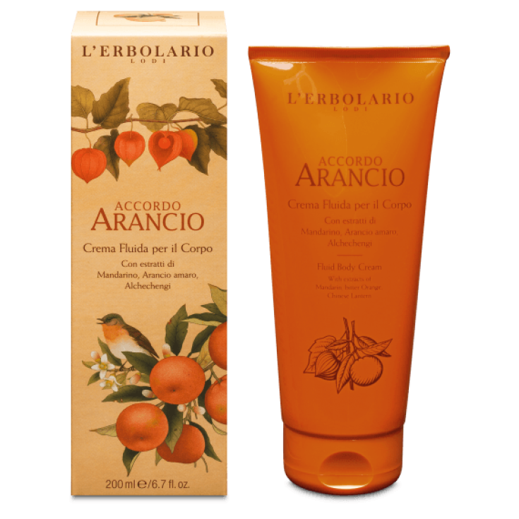 Accordo Arancio Body Fluid Cream L'Erbolario 200ml