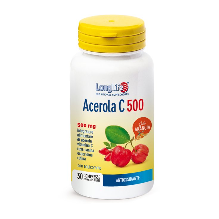 Acerola C 500 LongLife 30 Chewable Orange Tablets