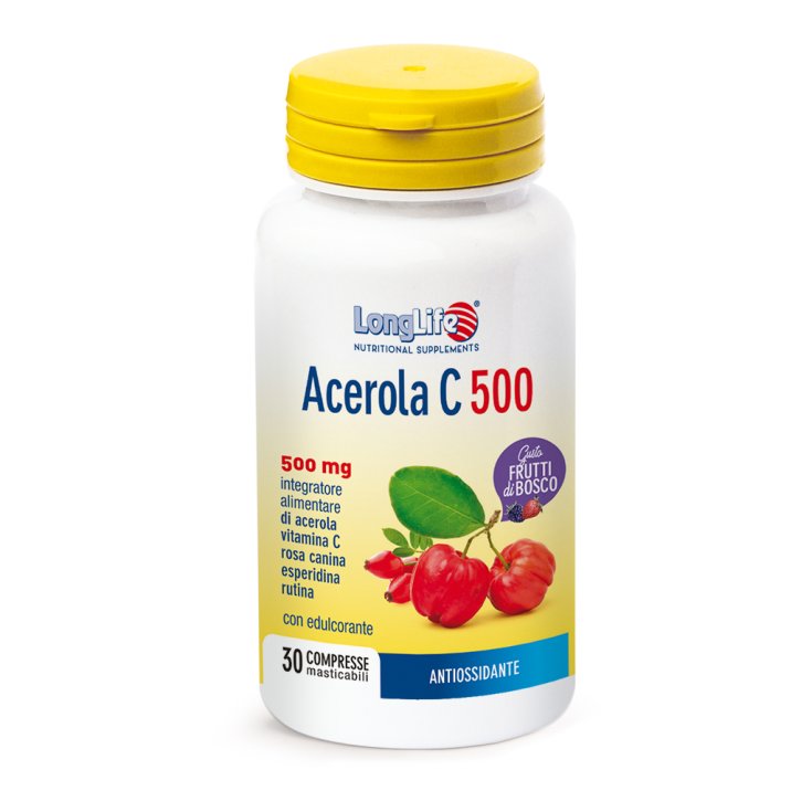 Acerola C 500 LongLife 30 Chewable Tablets Berries
