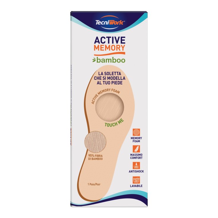 Active Memory Bamboo Tecniwork® Insole 1 Pair Size 35