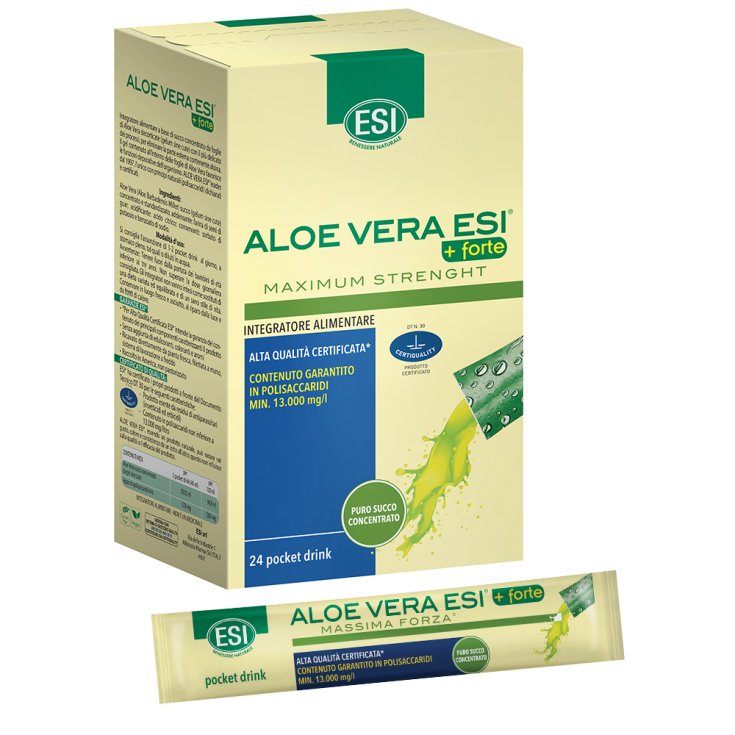 Aloe Vera + Strong Maximum Strength Esi 24 Pocket Drink