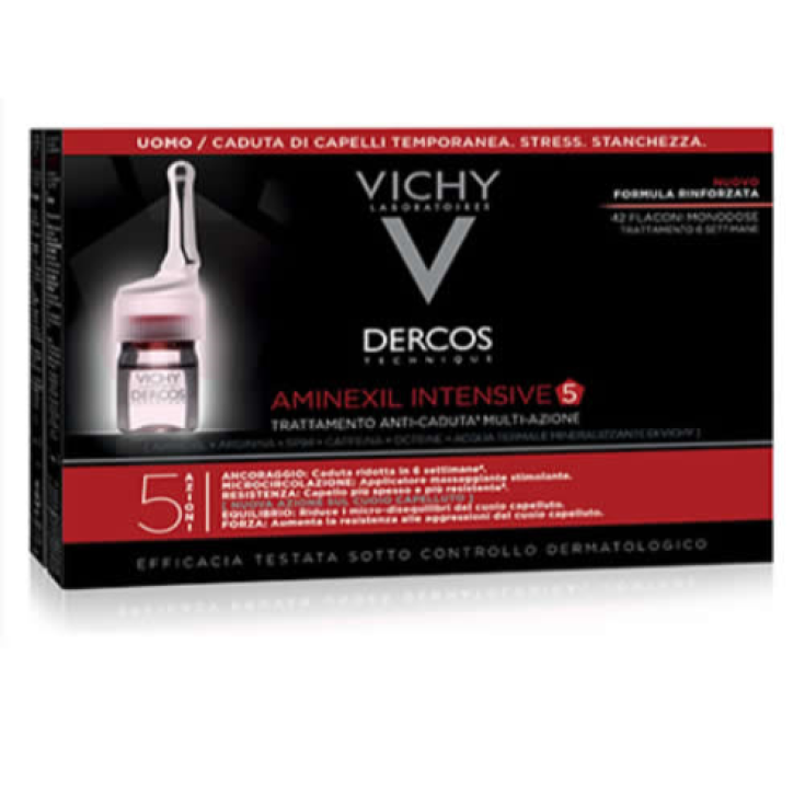 Aminexil Intensive 5 Man Dercos Vichy 12 Vials