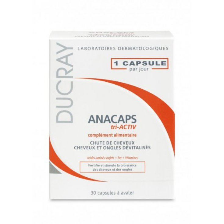 Ducray Anacaps Tri-Activ Food Supplement 30 Capsules