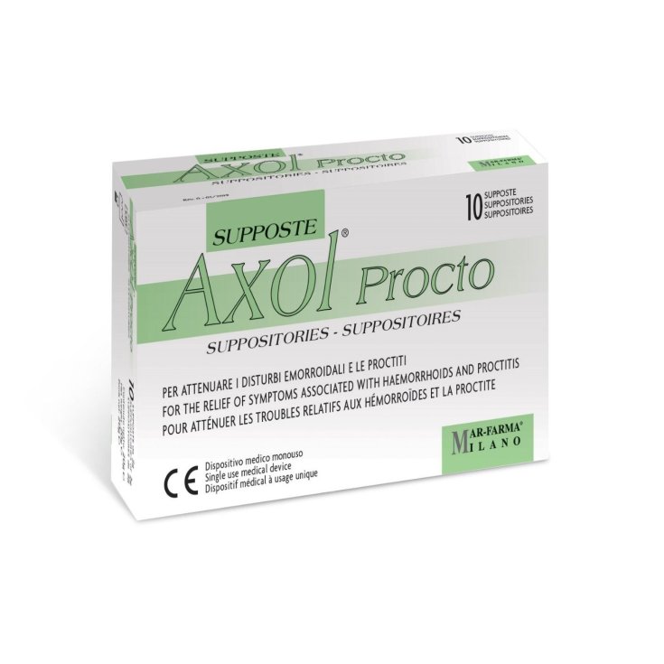 Axol Procto Mar-Farma 10 Suppositories