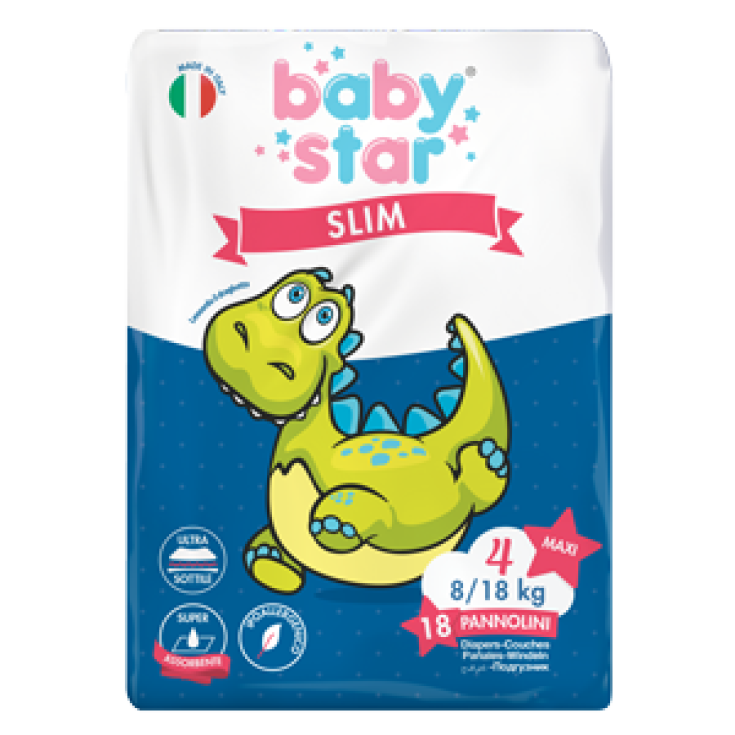 BabyStar Slim Size 4 (8-18kg) 18 Diapers
