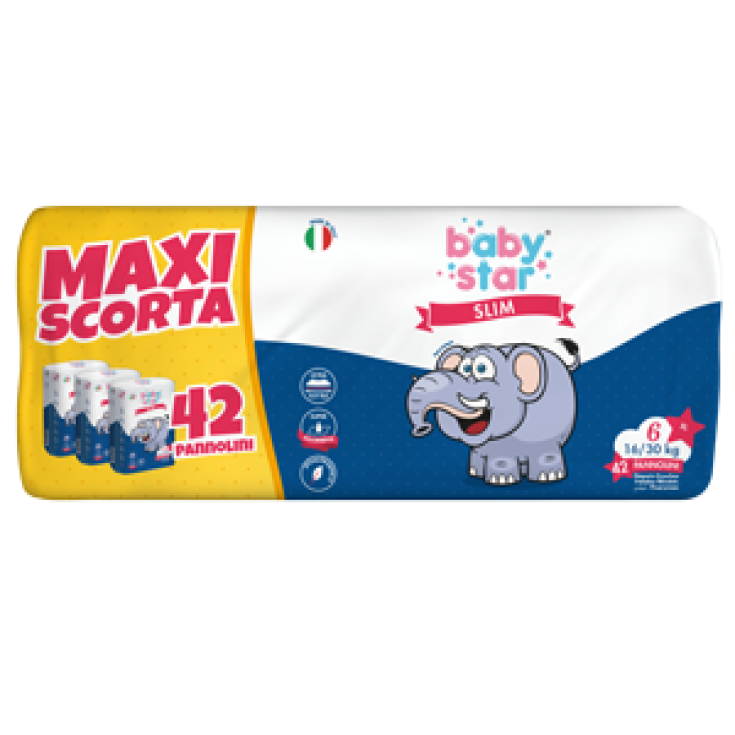 BabyStar Slim Size 6 (16-20kg) Maxi size 42 diapers
