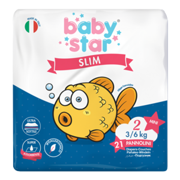 BabyStar Slim Size 2 (3-6kg) 21 Diapers