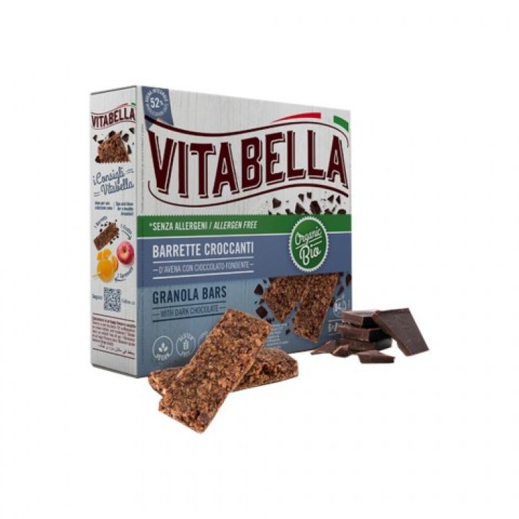 Crunchy Oat Bars With Vitabella Dark Chocolate 6x20g